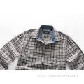 Pure Cotton Single Breasted Men's Plaid Shirt